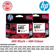 [ORIGINAL] HP 680 Black Colour Ink Cartridge FOR HP 2135 / 2676 / 3635 / 4650 / 3835 / 3630