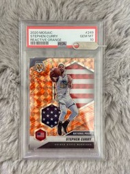2020 MOSAIC STEPHEN CURRY REACTIVE ORANGE PSA10