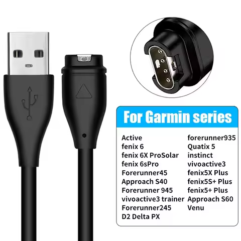 For Garmin Fenix 8 5 5X Plus 6 6X Pro 7 Charger USB-C Charger Smartwatch Charger Cable Replacement C