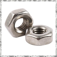 [I O J E] 100Pcs M3 3mm Female Thread Hex Metal  Fastener Silver Tone