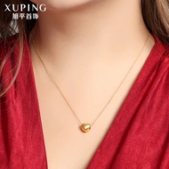 [BY]XuPing 24k Gold planted Love Heart Necklace!Rn918