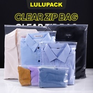 Clear Transparent Ziplock Bag Cloth Travel Packaging Plastic Garment Shirt Pants Apparel Packing Bag
