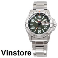 [Vinstore] Seiko 5 Sports SRP215K1 Automatic Stainless Steel Military Green Dial Men Watch SRP215 SRP215K