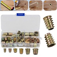 🌟100pcs🌟INSERT NUT TYPE E Wood Insert Interface Screws Hexagon Head Nuts Furniture Bolt Fastener Woo