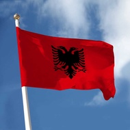 90 * 150cm 3 * 5ft Albania No. 4 Polyester Flag Albania fg