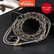 KBEAR DarkJade 2 Pin IEM Cable for KZ ZS10 PRO, featuring a 4-strand design with 252 cores of 6N sil