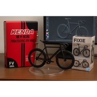 Kenda 700C inner tube 700x23/25C Presta Valve 100mm