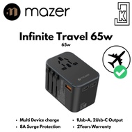 Mazer Infinite Travel 65W Gan Universal Travel Charger