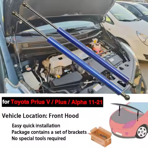 for 2011-2021 Toyota Prius V / Prius + / Prius α Alpha ZVW40/41 Front Hood Bonnet Modify Gas Struts 