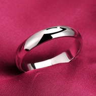 Genuine PT950 Platinum Ring Boyfriend Birthday Gift Wedding Couple Ring Fashion Simple Platinum Ring