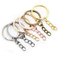 C48 Key Ring With Chain Size 30mm Length 55mm For Keychains Jewelry DIY Crafts