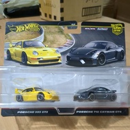 Hot wheels premium car culture 2 pack Porsche 993 gt2 / Porsche 718 cayman gt4 car