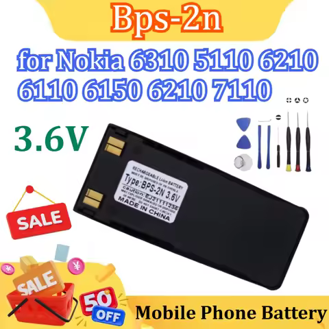 New for Nokia 6310 5110 6210 6110 6150 6210 7110 Bps-2n Mobile Phone Battery+free Tools