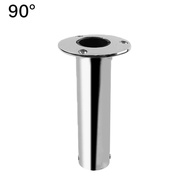 Mirror Polished Boat Accessories 15/30/90 Degree Stainless Steel Heavy Flush Mount Fishing Rod Holde