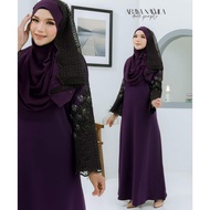 ABAYA NAWILA WITH SHAWL EXCLUSIVE | JUBAH ABAYA PLUS SIZE