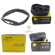 United Inner Tube 20 451 or 20 x 1 3 Per 8 AV 35mm Bicycle Empire