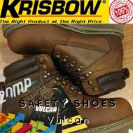Sepatu Safety Sepatu Pengaman Vulcan Brown Original Krisbow