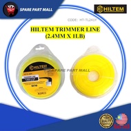 HILTEM BRUSH CUTTER TRIMMER LINE 2.4MM X 1LB /80M (YELLOW) NYLON STRING GRASS CUTTING LINE/ TALI MESIN RUMPUT