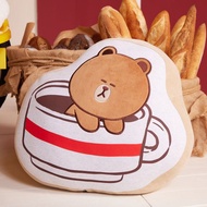 LINE FRIENDS 熊大咖啡杯抱枕
