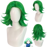 Redtooth Cosplay Wig (Scissor Seven) - Green short hair style, middle part
