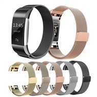 Milan Strap For Fitbit Charge 2 3 4 Charge2 Charge3 Charge4 Replacement Stainless Steel Metal Wristband Strap Band Watchband Smart Watch Bracelet