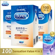 Durex Condom 1006432 Sensation Value 4in1 Smooth Lubricated Contraception 4 Types Condoms for Men Toys Products Wholesale