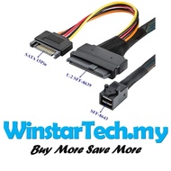 U.2 to M.2 NVMe Mobile Enclosure Aluminum Alloy M Key 2280 SSD Adapter Case