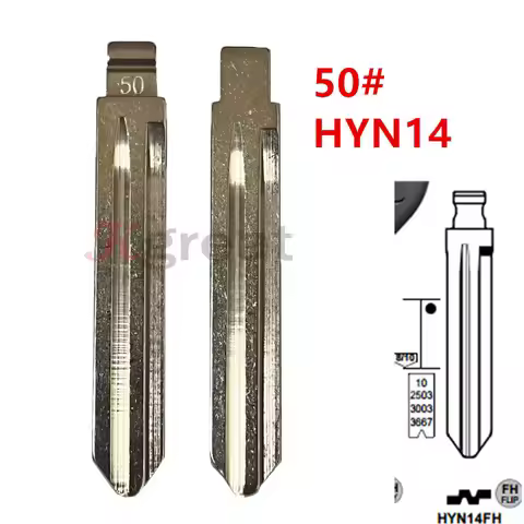10pcs 50# KD Key Blade HYN14 Flip Blank Car Key Blade for Hyundai ACCENT ELANTRA Kia Key Blade for K