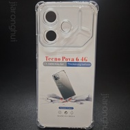 Transparent Phone Case for Tecno Pova 6 Soft TPU Silicone for Tecno Pova6 4G Clear Case Tecno Pova 6