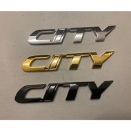 Emblem city gd gd8 city 2004 - 2008 honda city gd8 chrome black dan gold