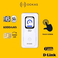 D-Link DWR-U2100 / U2000 5G WiFi Hotspot Mobile Router | WiFi6/5 | Touchscreen | Power Bank | Global