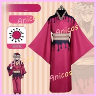 Demon Slayer Douma Cosplay Kimono Costume Set Comfortable Durable Fabric Full Outfit for Comic Con P
