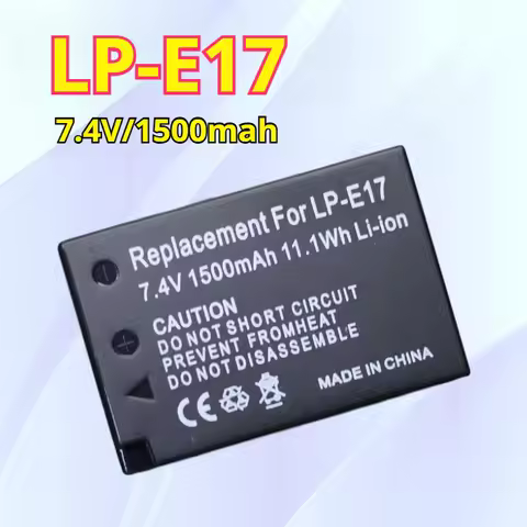 LP E17 Replace Camera Battery 7.4V 1500mAh Large Capacity for Canon EOS R8 RP R50 200D 250D M3 M5 M6