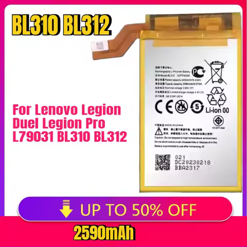 New Battery for Lenovo Legion Duel Legion Esports Pro L79031 BL310 BL312 Mobile Phone Batterij 3150m