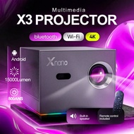 FINTEX X3 Pro Projector 4K 500 ANSI 15000Lumens Electric focus Android 11.0 focus/Home Theater/Teach