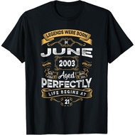 21st Birthday Legend Born In June 2003 T-Shirt