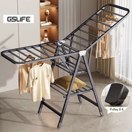 GSlife Foldable Clothes Drying Rack with Wheel Heavy Duty Outdoor Rak Penyidai Baju