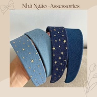 Large Demin Jeans Hairband