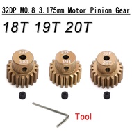 RC Motor Metal Gear 32DP M0.8 3.175mm / 48P 3.175mm 12T-32T Pinion Gear for 1/10 Traxxas Tamiya Arrm