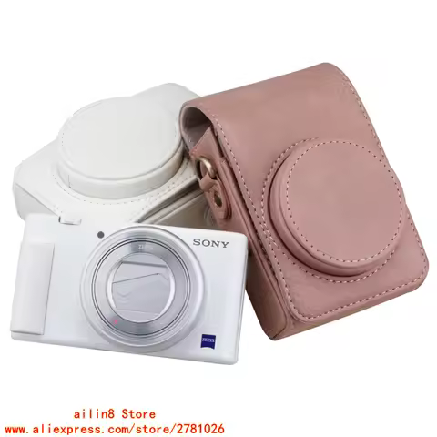 PU Leather Camera Case Cover Bag for Canon G7X2/3Mark II III SX740hs/730/720 Sony ZV-1 ii m2 1F RX10