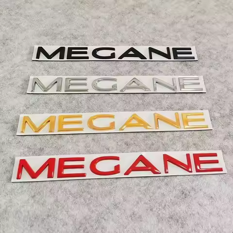 For Renault Megane 1 2 3 4 5 RS GT Styling Parts Accessories 3D Car Metal Trunk Letters Words Logo E