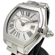卡地亞/Cartier Roadster SM W62016V3，含保修，不鏽鋼石英錶，銀色錶盤，女士款 [二手]