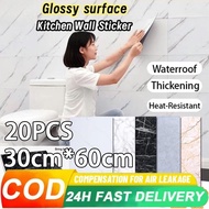 20PCS marble wall stickers 30*60cm wall stickers bathroom kitchen interior decoration wall stickers