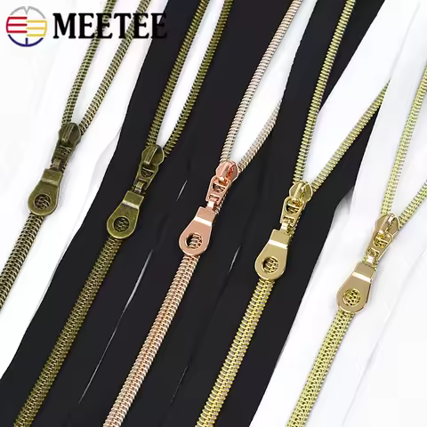 1-10M 5# Nylon Zippers Tape By The Meter + Zip Slider Garment Bag Zipper Pull Coat Jacket Closure Zi