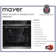 Mayer MMDO13C 75L Built-in Catalytic Oven, 60cm | FREE Installation