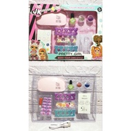 (DOS) TOY SET MANICURE PEDICURE TOOLS NAIL DECORATION TOOLS