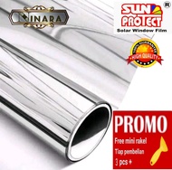 kaca film one way cermin silver silver sunprotect