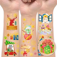 EMOME Metallic Glitter Christmas Tattoo, Xmas Party Favors Tattoo Special for Christmas Stocking Stu
