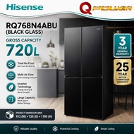 Hisense 4 Door Refrigerator Inverter Fridge RQ768N4ABU (720L) | Peti Sejuk