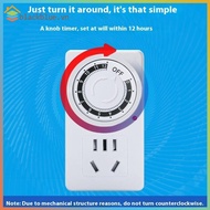 BBLUE 12/24 Hours Cyclic Timer Switch Kitchen Timer Outlet Loop Universal Timing Soet Mechanical Tim